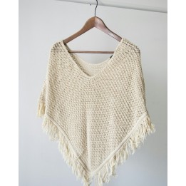 Poncho de malha