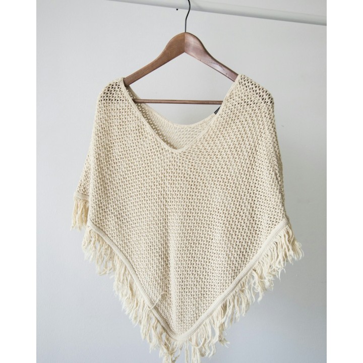 Poncho de malha
